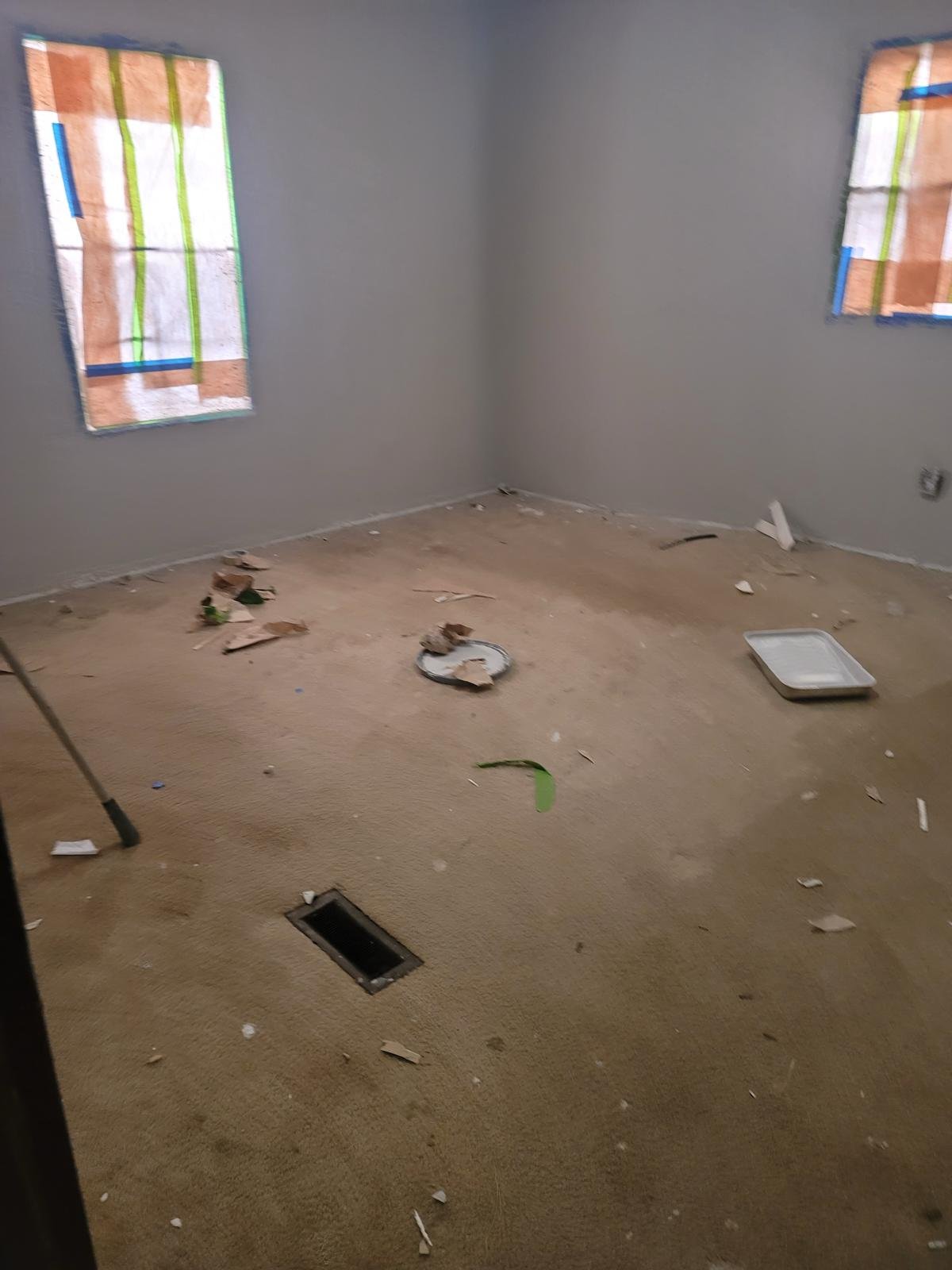 a room with a hole in the floor